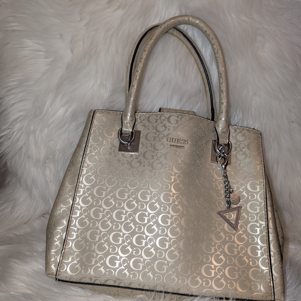 Guess Metallic Gold Tote Bag
